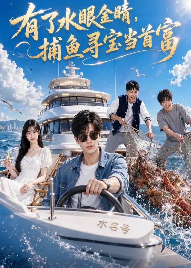 有了水眼金睛捕鱼寻宝当首富-动漫合集海报