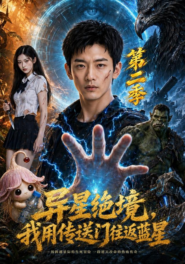 第二季异星绝境我用传送门往返蓝星-动漫合集海报