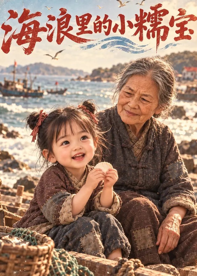 海浪里的小糯宝-动漫合集
