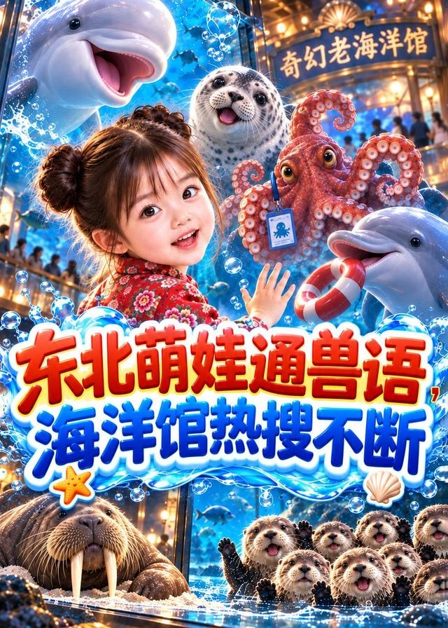 东北萌娃通兽语海洋馆热搜不断-动漫合集