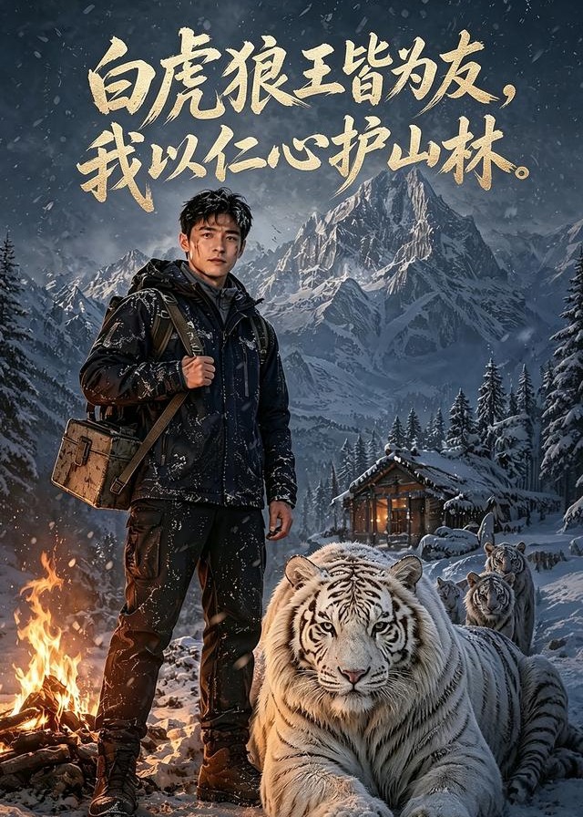 白虎狼王皆为友我以仁心护山林-动漫合集
