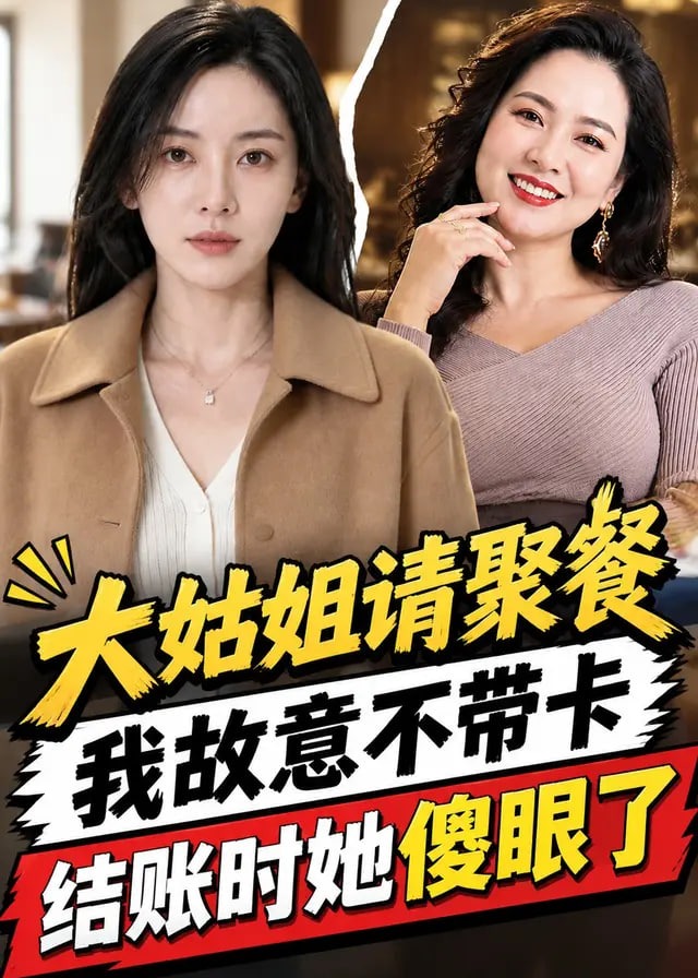大姑姐请聚餐我故意不带卡结账时她傻眼了-动漫合集海报